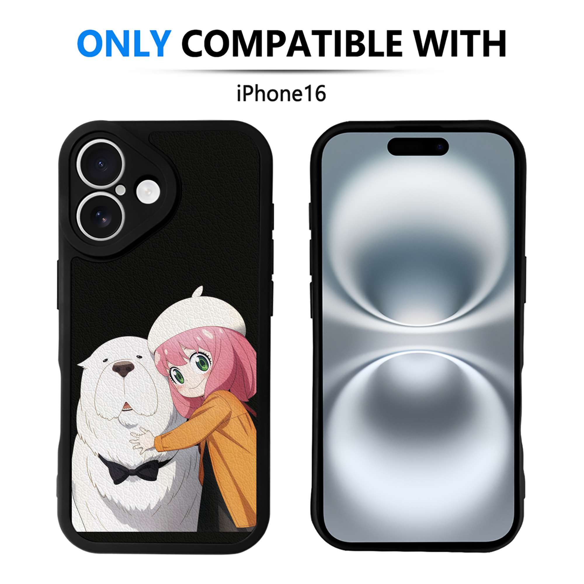 （画像用） SPY×FAMILY间谍家家酒 【iPhone 16シリーズ対応】シリコンスマホケース（レザー調） 材質：シリコン